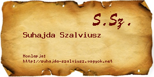 Suhajda Szalviusz névjegykártya